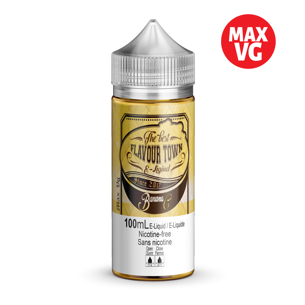 MAX VG Flavour Town Banana C. 100ml - Bulk E-Juice Canada MAX VG Flavour Town Banana C. 100ml - Bulk E-Juice Canada